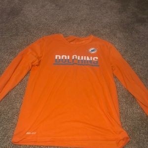 Nike nfl dolphins long sleeve tee